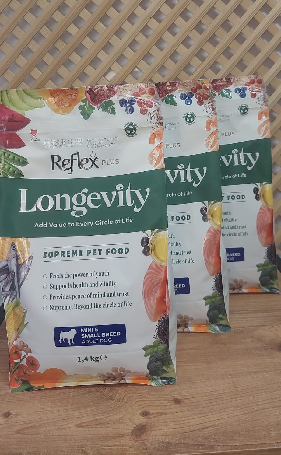 Reflex Plus Longevity Küçük ve Mini Irk Yetişkin Köpek Maması 1.4 kg x 3 Adet
